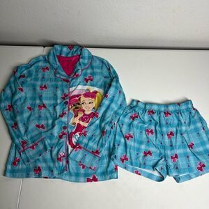 Girls Nickelodeon size M Two piece pajama set “The Snuggle is Real”  Dog & Bows